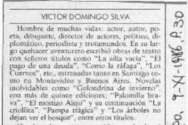 Víctor Domingo Silva  [artículo] Mario Cánepa Guzmán.