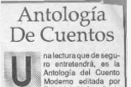 Antología de cuentos  [artículo].