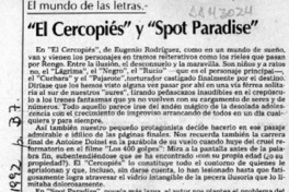 "El cercopiés" y "Spot Paradise"  [artículo] Carlos León Pezoa.