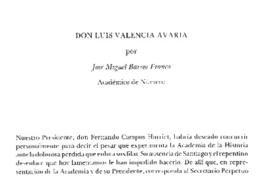 Don Luis Valencia Avaria