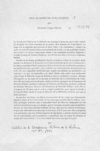 Don Alamiro de Avila Martel  [artículo] Fernando Campos Harriet.