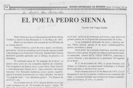 El poeta Pedro Sienna  [artículo] José Vargas Badilla.