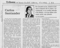 Carlos Santander  [artículo] Víctor Fernández.