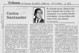 Carlos Santander  [artículo] Víctor Fernández.