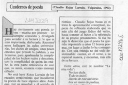 Cuadernos de poesía  [artículo] H. R. Cortés.