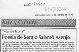 Poesía de Sergio Salamó Asenjo  [artículo] Magdiel Gutiérrez Pérez.