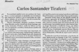Carlos Santander Tiraferri  [artículo] Abelardo Troy.