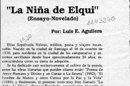 "La niña de Elqui"  [artículo] Luis E. Aguilera.