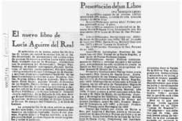 El Nuevo libro de Lucía Aguirre del Real  [artículo].