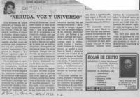 "Neruda, voz y universo"  [artículo]Luis E. Aguilera.