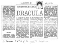 Drácula  [artículo] Yolanda Montecinos.