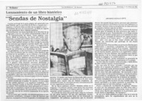 "Sendas de nostalgia"  [artículo] Arcadio Castillo Ortiz.