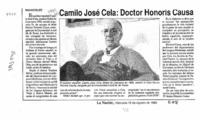 Camilo José Cela, Doctor Honoris Causa  [artículo].