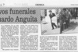 Emotivos funerales de Eduardo Anguita  [artículo].