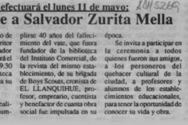 Homenaje a Salvador Zurita Mella  [artículo].