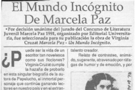El Mundo incógnito de Marcela Paz