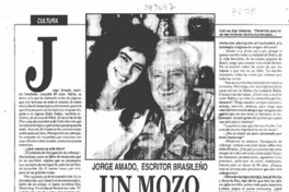 Jorge Amado, escritor brasileño, un mozo de 80 años  [artículo] Juan Cruz.