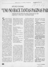 "Uno no hace tantas páginas para nada"  [artículo] Margarita Cea.