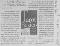 Tarot básico, de Pedro Engel  [artículo].