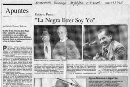 "La negra Ester soy yo"  [artículo] María Teresa Cárdenas.