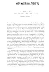 "La Vorágine" y la novela de caballerías