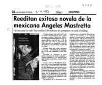 Reeditan exitosa novela de mexicana Angeles Mastretta  [artículo].