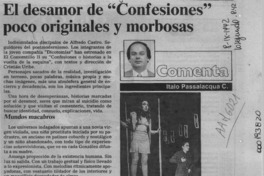 El desamor de "Confesiones" poco originales y morbosas  [artículo] Italo Passalacqua C.