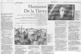 Humanos de la tierra  [artículo] Eliana Pattillo B.