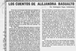 Los cuentos de Alejandra Basualto  [artículo] Wellington Rojas Valdebenito.