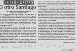 El otro Santiago  [artículo] Jaime Valdivieso.