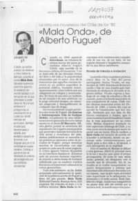 "Mala onda", de Alberto Fuguet  [artículo] Juan Andrés Piña.