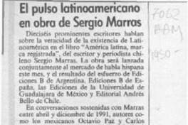 El Pulso latinoamericano en obra de Sergio Marras  [artículo].
