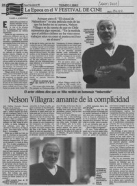 Nelson Villagra, amante de la complicidad