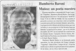 Humberto Baroni Muñoz, un poeta nuestro  [artículo].