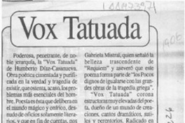 Vox tatuada  [artículo] Carlos René Correa.