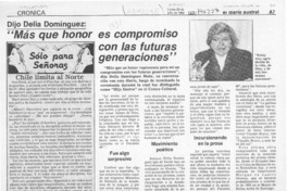 "Más que honor es compromiso con las futuras generaciones"  [artículo].