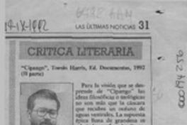 "Cipango"  [artículo] Carlos Jorquera.