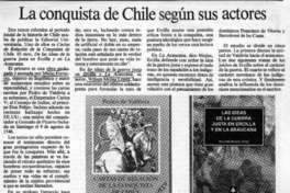 La Conquista de Chile según sus actores  [artículo].