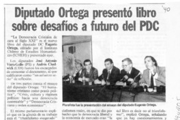 Diputado Ortega presentó libro sobre desafíos a futuro del PDC  [artículo].