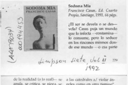Sodoma mía  [artículo] Eugenio Dávalos.