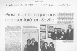 Presentan libro que nos representará en Sevilla  [artículo].