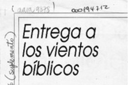Entrega a los vientos bíblicos  [artículo] Ariel Fernández.