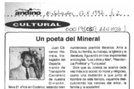 Un Poeta del mineral  [artículo].
