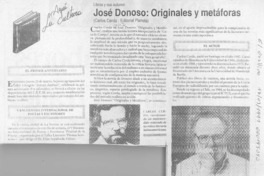 José Donoso, originales y metáforas  [artículo].