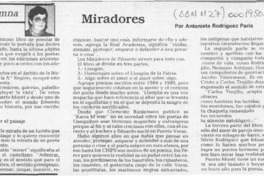 Miradores  [artículo] Antonieta Rodríguez París.