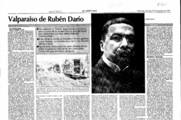 Valparaíso de Rubén Darío  [artículo] Carlos López.