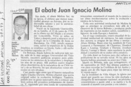 El abate Juan Ignacio Molina  [artículo] Sergio Martínez Baeza.