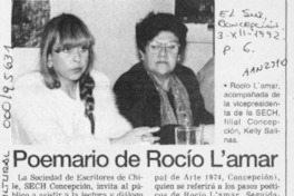 Poemario de Rocío L'Amar  [artículo].