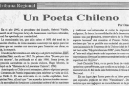 Un poeta chileno  [artículo] Omar Monroy.
