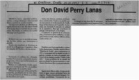 Don David Perry Lanas  [artículo].